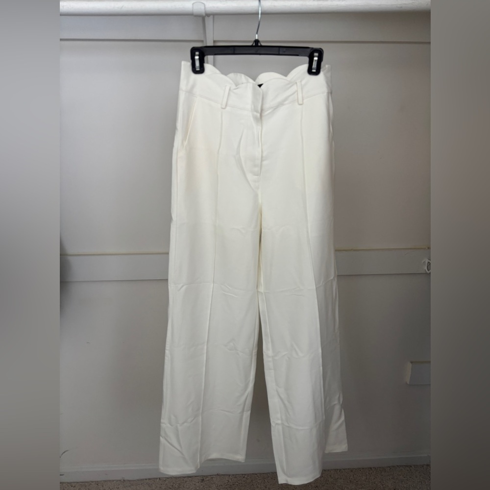 Fore Ivory Scallop Pintuck Trouser